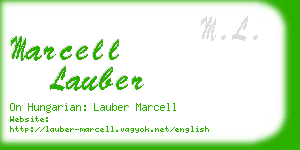 marcell lauber business card